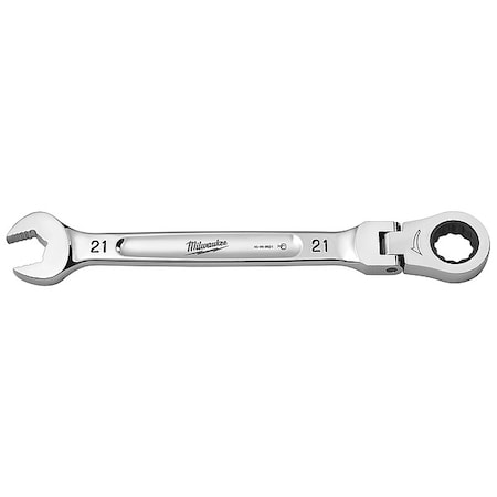 21mm Metric Flex Head Ratcheting Combination Wrench