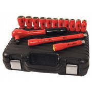 1/2" Drive Socket Set SAE 14 Pieces 3/8 in to 1 in , Chrome
