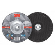 Depressed Center Grinding Wheel, Type 27, 7 in Dia, 0.25 in Thick, 5/8"-11 Arbor Hole Size, Ceramic