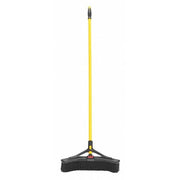 18 in Sweep Face Angle Broom, Medium, Synthetic, Black