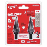 Step Drill Bit Set No. 4, PK2
