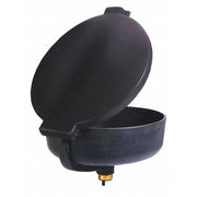 Drum Funnel,Black,11-1/2" H,17-3/4" dia.