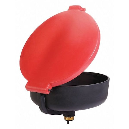 Drum Funnel,Red,11-1/2" H,17-3/4" dia.
