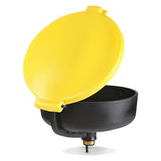 Drum Funnel,Yellow,11-1/2" H,17-3/4" dia