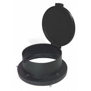 Drum Lid,24-1/2" Outside dia.,Black