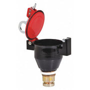 Drum Funnel,Red,11" H,8-1/4" dia.,Steel
