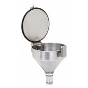 Drum Funnel,Silver,15" H,10-1/2" dia.