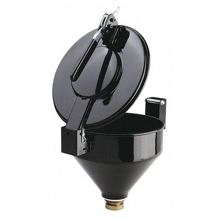 Drum Funnel,Black,13" H,11-1/4" dia.