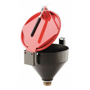 Drum Funnel,Red,13" H,11-1/4" dia.,Steel