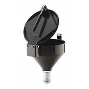 Drum Funnel,Black,15" H,11-1/4" dia.