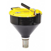 Drum Funnel,Yellow,15" H,11-1/4" dia.