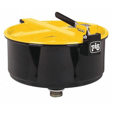 Drum Funnel,Yellow,14-1/2" dia.,Steel