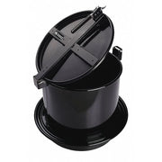 Drum Lid,22-11/16" Outside dia.,Black
