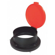 Drum Lid,24-1/2" Outside dia.,Red
