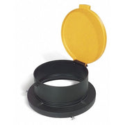 Drum Lid,24-1/2" Outside dia,Yellow