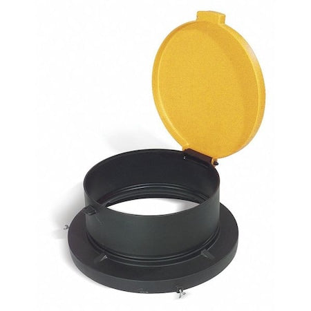 Drum Lid,24-1/2" Outside dia,Yellow
