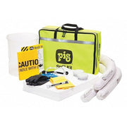 Spill Kit, 7 gal Volume Absorbed per Kit, Not Applicable Capacity, Bag, Yellow