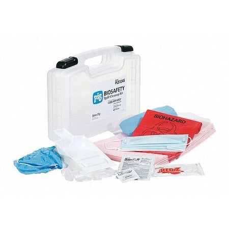Spill Kit, 51 oz Volume Absorbed per Kit, Not Applicable Capacity, Carrying Case, Clear, 26