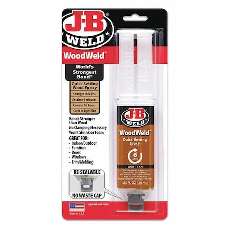 Epoxy Adhesive, MinuteWeld Series, Clear, Dual-Cartridge, 1:01 Mix Ratio, 1 hr Functional Cure