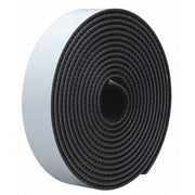 Reclosable Fastener, Rubber Adhesive, 10 ft, 1/2 in W, Black