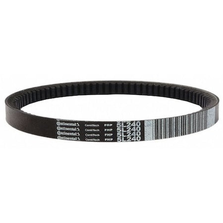 5L260 FHP V-Belt, 26 in Outside Length, 21/32 in Top Width, 25/64" Thickness, 1 Ribs