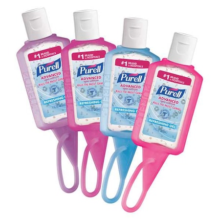 Hand Sanitizer Gel 1oz Bottle with JELLY WRAP Carrier, PK36