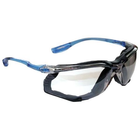Virtua CCS, Safety Glasses, Anti-Fog & Anti-Scratch, Indoor/Outdoor Mirror Lens, Clear Frame