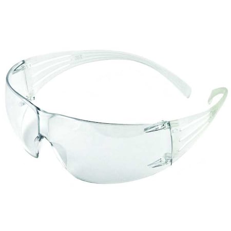 SecureFit Safety Glasses, 200 Series, Anti-Fog, Anti-Scratch, Frameless, Clear Arm, Clear Lens