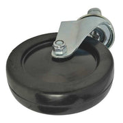 Swivel Caster,Soft Rubber,5 In