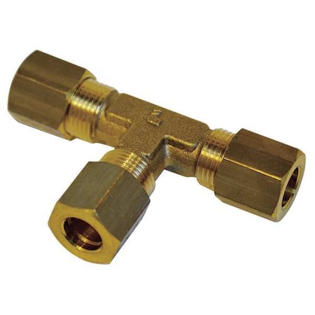12mm Compression Brass Equal Tee 10PK