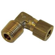 6mm Compression x Male BSPT Brass 90 Degree Elbow 10PK