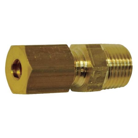 8mm Compression x 1/4" Male BSPT Straight Adapter 10PK