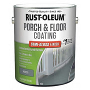 1 gal Floor Coating, Semi-Gloss Finish, Pewter, Water Base