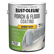 1 gal Floor Coating, Gloss Finish, White, Water Base