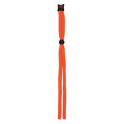 Eyewear Retainer, High-Visibility Orange, 29 in Length, Acrylic, Slip-On Attachment