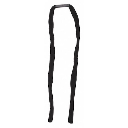 Eyewear Retainer, Black, 26 in Length, Acrylic, Slip-On Attachment