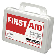 First Aid Kit and Housing, Plastic 91 Components, 10 People Served