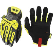 M-Pact(R) Hi-Vis Mechanics Gloves, Synthetic Leather Palm, TrekDry Back, 12, High-Visibility Yellow