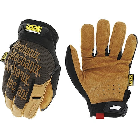 LMG-75 Mechanics Gloves, Leather Palm, TrekDry Back, 11, Brown