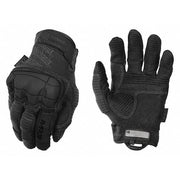 Tactical Glove, Synthetic Leather Palm, 12" Length, Hook-and-Loop Cuff, Full Finger, Tricot Lining