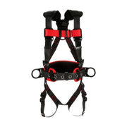 Protecta(R) Full Body Harness, XL, 310 lb., Friction / Pass-Through Chest/ Back, Front, Side D-Ring
