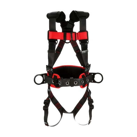 Protecta(R) Full Body Harness, M/L, 420 lb., Friction / Pass-Through Chest/ Back, Hips D-Ring