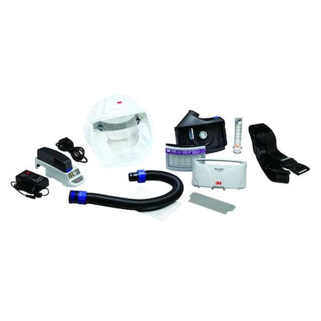 PAPR System Kit, Versaflo, Faceshield, Belt-Mount, Integrated, S/M