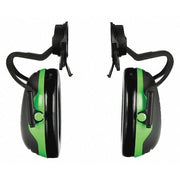 Peltor X1 Hard Hat Mounted Ear Muffs, 20 dB, 21 dB NRR, Passive, Foldable, Black
