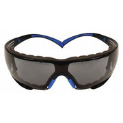 SecureFit 400, Safety Glasses, Scotchgard Anti-Fog & Anti-Scratch, Gray Lens, Blue/Black Frame