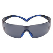 SecureFit 400, Safety Glasses, Scotchgard Anti-Fog & Anti-Scratch, Gray Lens, Blue/Black Frame