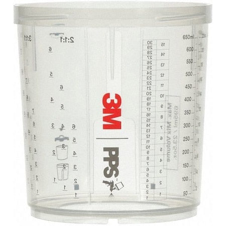 Spray Gun Cup,13.5 Flat. OZ. Capacity, PK2