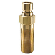 Hydraulic Quick Connect Hose Coupling, Brass Body, Sleeve Lock, 1/8"-27 Thread Size, Moldmate Series