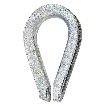 Wire Rope Thimble,3/16 in.,Steel