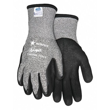 Cut-Resistant Coated Gloves, Cut Level A3 ,Dipped ,Water-Based Polyurethane,Nitrile ,Smooth ,XL